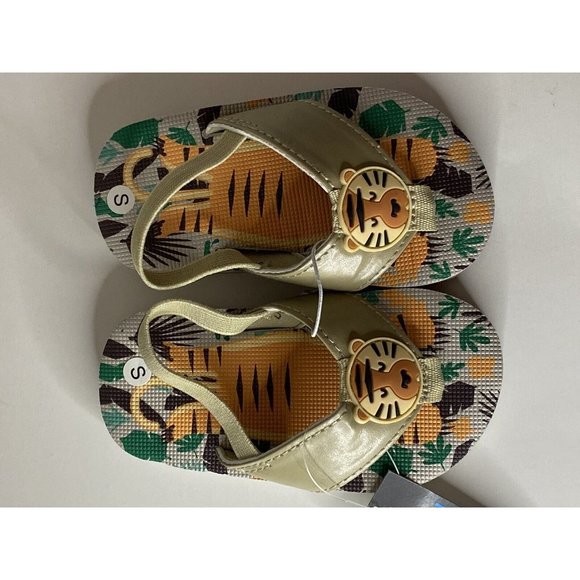 Swiggles Jungle Lion Toddler Boys Flip Flops Medium 7/8 NWT A24 - Picture 9 of 12